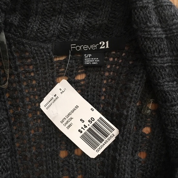 NWT Dark Grey Kimono Sweater - Picture 6 of 7